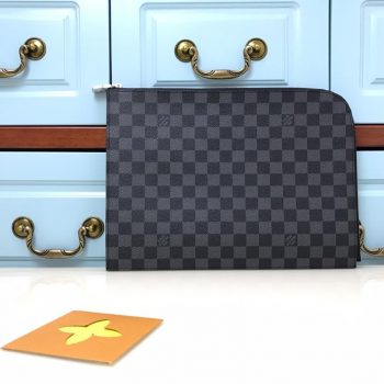 Authentic Replica Louis Vuitton N63278 Men Pochette Jour PM Damier Graphite