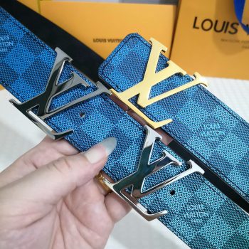 Cheap Replica Louis Vuitton Men Leather Belt Width 4CM 117