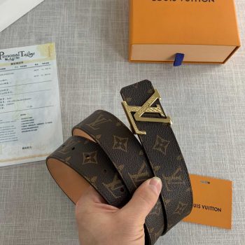 Cheap Replica Louis Vuitton Men Leather Belt Width 4CM 119