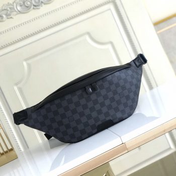 Copy Louis Vuitton N40187 Men Body-conscious Discovery Bumbag Damier Graphite Coated Canvas