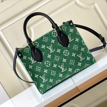 Louis Vuitton M46216 ONTHEGO PM Monogram Jacquard Velvet Green