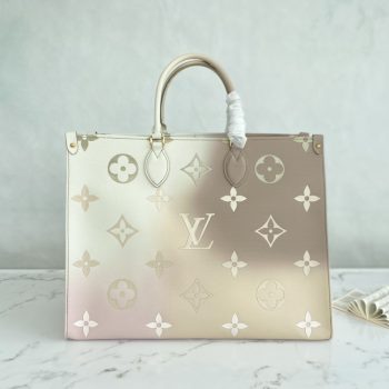 Louis Vuitton ONTHEGO MM Sunset Kaki Monogram Coated Canvas M20510