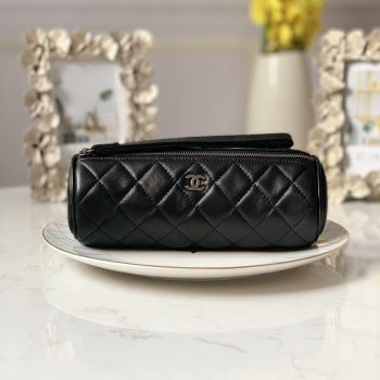 Replica Chanel 6908 Women Cosmetic Bag Black Leather