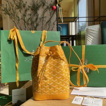 Replica Goyard Petie Flot Bucket Bag Yellow
