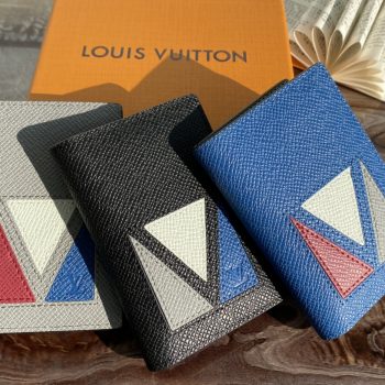 Top Sale Louis Vuitton M30787 Pocket Organizer Taiga Cowhide Leather In Paris Replica
