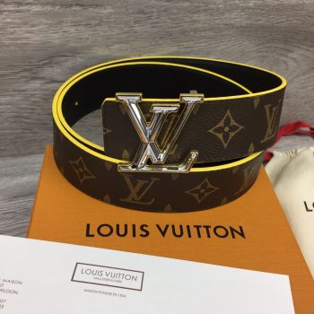 Louis Vuitton Mens Leather Belt Width 4cm 192