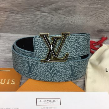 Louis Vuitton Mens Leather Belt Width 4cm 193