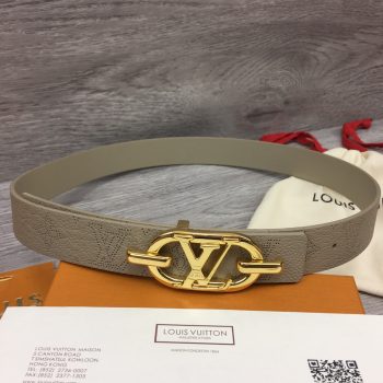 Louis Vuitton Mens Leather Belt Width 3cm 183