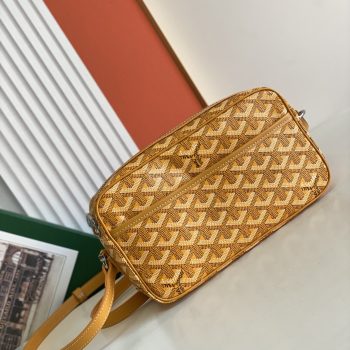 Goyard Cap-Vert PM Bag Canvas and Cervon Calfskin Yellow