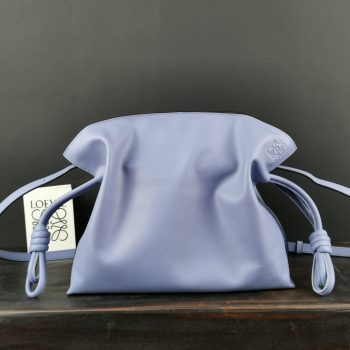 Loewe Large Flamenco Clutch in Nappa Calfskin Lavender
