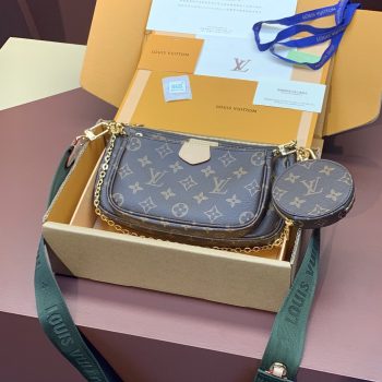 Louis Vuitton M44813 Multi Pochette Accessoires Monogram Coated Canvas Khaki