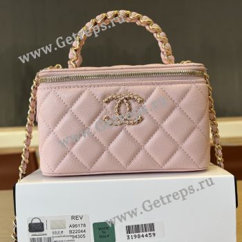 Chanel A96178 Vanity Case Caviar Pink