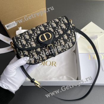 Dior Bobby East-West Blue Oblique