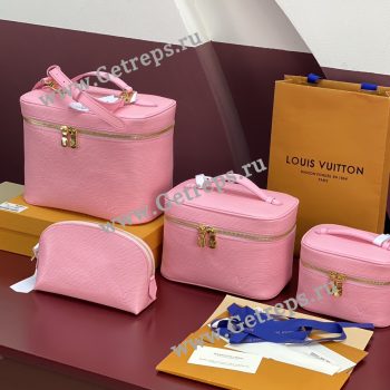 Louis Vuitton Travel Makeup Bag Pink