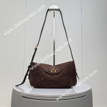 Balenciaga Womens Le 7 Shoulder Bag Medium in Brown