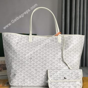 Goyard Saint Louis GM Bag White
