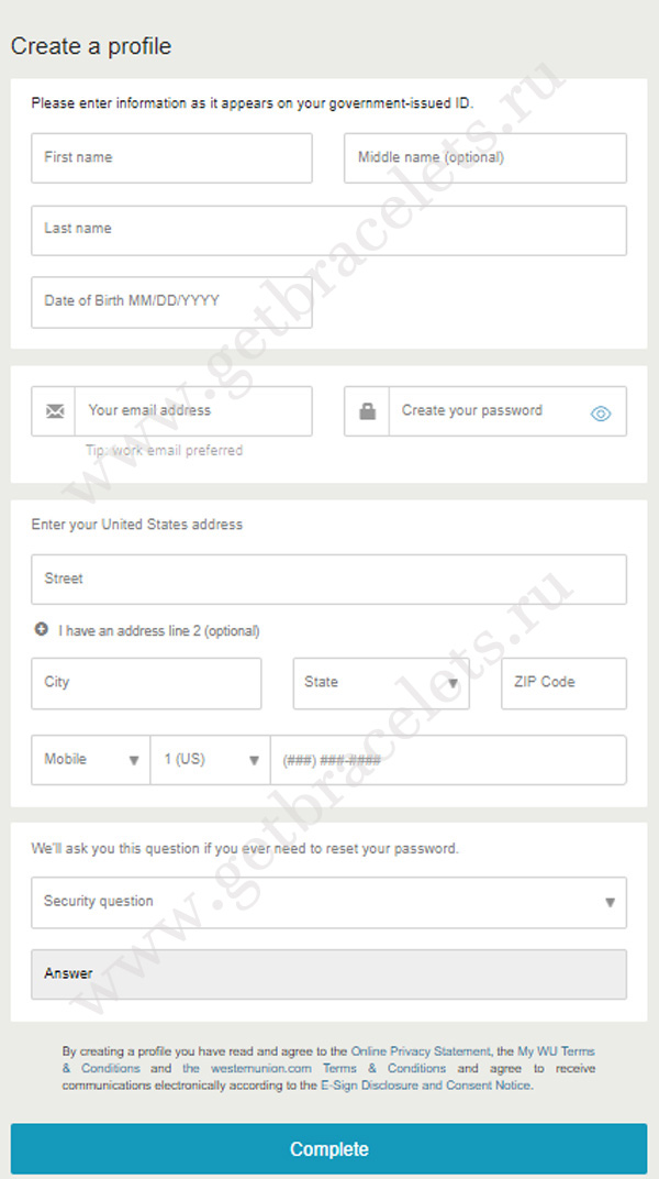 How to pay Western Union